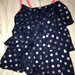 Justice Girls Ruffled Tankini Top